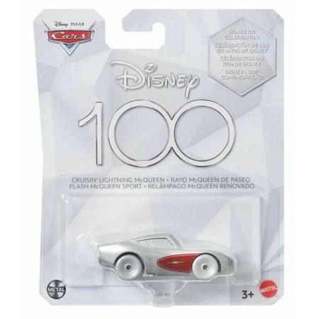 Coche de juguete Cars Lightning Mcqueen Plateado