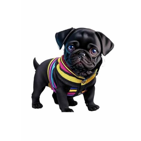 Bébé poupée Berjuan Pug Anireal 35 cm Chien