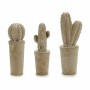 Figure décorative de jardin Cactus Pierre 13 x 38 x 13 cm (3 Unités)