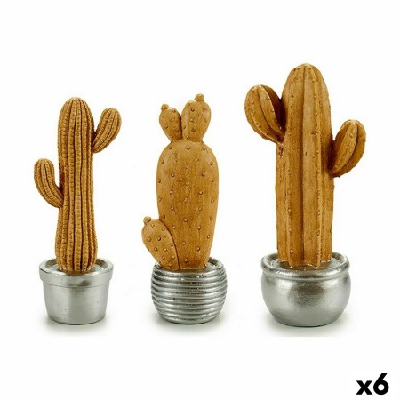 Figure décorative de jardin Cactus Résine 15 x 41 x 16 cm (6 Unités)