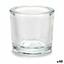 Bougeoir Transparent verre 6,5 x 6 x 6,5 cm (48 Unités)