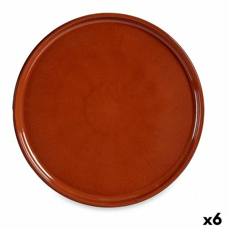 Plato para Pizza Barro cocido 32 x 2 x 32 cm (6 Unidades)