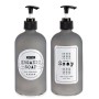 Dispensador de Jabón Gris Vidrio Polipropileno 480 ml (24 Unidades)