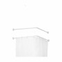 Barra para Cortinas De ducha Blanco Aluminio 80 cm (24 Unidades)