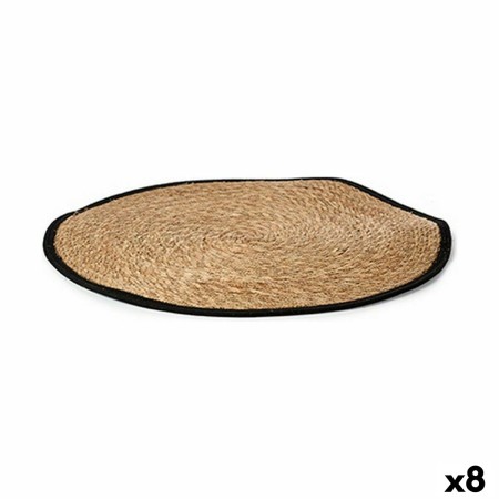 Tapis Noir Naturel 100 x 1 x 100 cm (8 Unités)