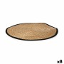 Tapis Noir Naturel 100 x 1 x 100 cm (8 Unités)
