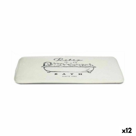 Tapis de bain Relax Bath Blanc 40 x 1,5 x 60 cm (12 Unités)