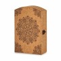 Armario de llaves Mandala Marrón Corcho Madera MDF 20 x 7,5 x 29 cm (6 Unidades)