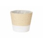 Cache-pot Blanc Corde Plastique 16 x 14,5 x 16 cm (24 Unités)