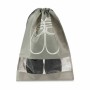 Portazapatos Bolsa Gris PVC Tela 31,5 x 1 x 43 cm (36 Unidades)