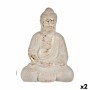 Figure décorative de jardin Buda Polyrésine 22,5 x 41,5 x 29,5 cm (2 Unités)