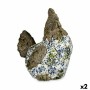 Figure décorative de jardin Poule Polyrésine 22,5 x 39 x 34 cm (2 Unités)