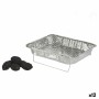 Barbecue Jetable Aluminium Charbon 23,5 x 6 x 30,5 cm (12 Unités)