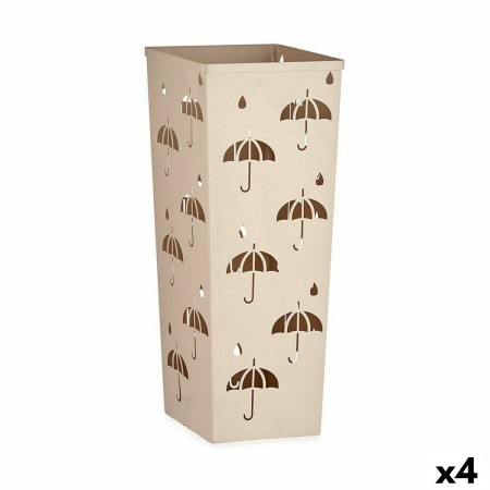 porte-parapluie Crème Métal 21 x 50 x 21 cm (4 Unités)