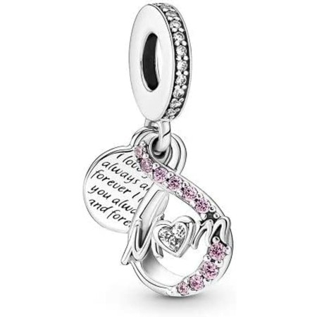 Perle de verre Femme Pandora MUM INFINITY PAVE' DOUBLE DANGLE