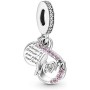 Perle de verre Femme Pandora MUM INFINITY PAVE' DOUBLE DANGLE