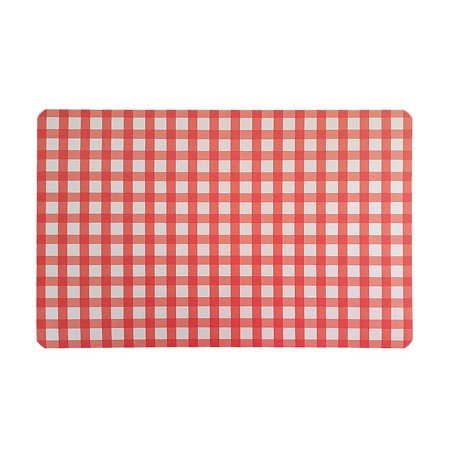 Dessous de plat Versa Vichy Rouge polypropylène 43 x 28 cm