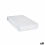 Protecteur de matelas Blanc 135 x 195 cm (6 Unités)