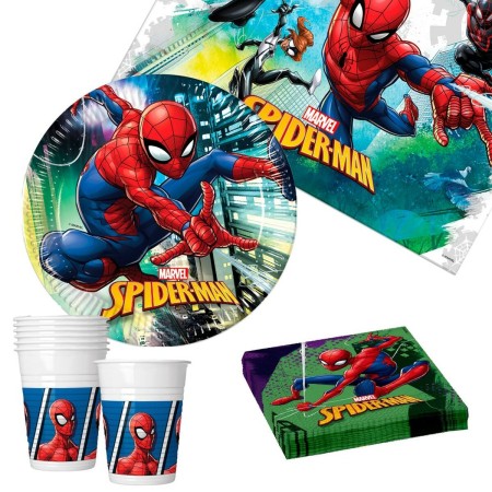 Set Artículos de Fiesta Spiderman 37 Piezas