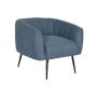 Fauteuil DKD Home Decor Bleu Doré Mousse Bois Métal 81 x 75 x 73 cm