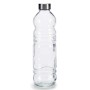 Botella de Cristal Transparente Plateado Vidrio 1,1 L 8 x 31 x 8 cm (18 Unidades)