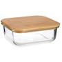 Boîte à repas rectangulaire avec couvercle Bambou 640 ml 12,9 x 5,7 x 17,3 cm (12 Unités)