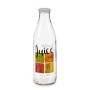 Botella de Cristal Zumo Transparente Metal Vidrio 1 L (6 Unidades)