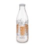 Botella de Cristal Zumo Transparente Metal Vidrio 1 L (6 Unidades)