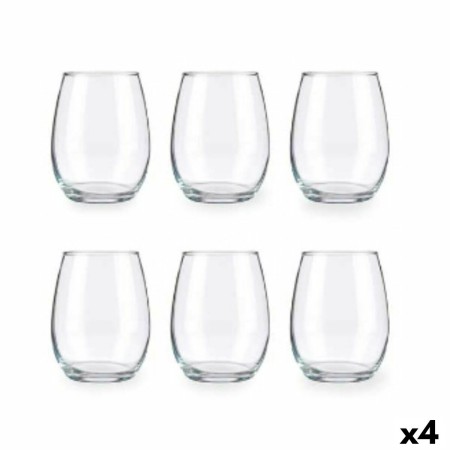 Set de Vasos Amber Transparente Vidrio 350 ml (4 Unidades)