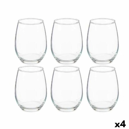 Set de Vasos Amber 570 ml Transparente Cristal (4 Unidades)