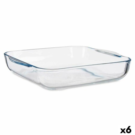 Plateau pour Four Transparent Verre Borosilicaté 27,7 x 6,5 x 31,2 cm (6 Unités)