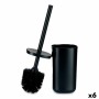 Brosse de salle de wc Noir polystyrène 9,6 x 35 x 9,6 cm (6 Unités)