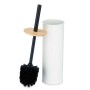 Brosse de salle de wc Blanc Métal Bambou Plastique 9,5 X 27 X 9,5 cm (6 Unités)