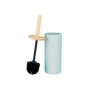 Brosse de salle de wc Bleu Bois Résine 10,2 x 38 x 10,2 cm (4 Unités)