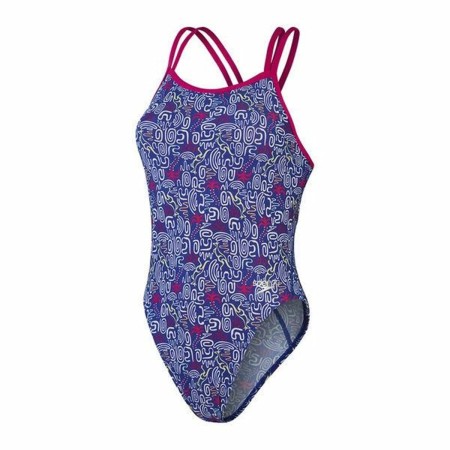 Maillot de bain femme Speedo Allover Starback Bleu