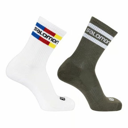 Calcetines Deportivos Salomon Crew Blanco