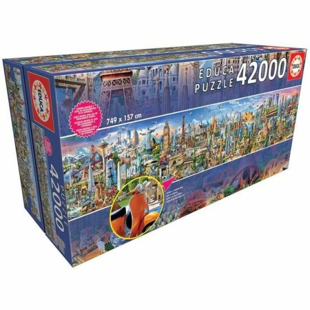 Puzzle Educa 17570 Around the World 42000 Piezas 749 x 157 cm