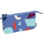 Estuche Escolar Milan Animals Azul 22 x 12 x 4 cm