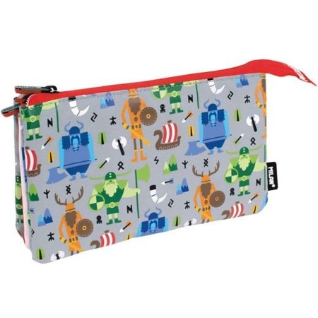 Estuche Escolar Milan Vikings 22 x 12 x 4 cm