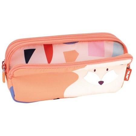 Estuche Escolar Milan Animals Naranja 20 x 11 x 6,5 cm