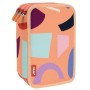 Plumier Triple Milan Animals Naranja 19,5 x 13 x 7,5 cm