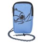 Sac pour téléphone portable Stitch Bleu 10,5 x 18 x 1 cm