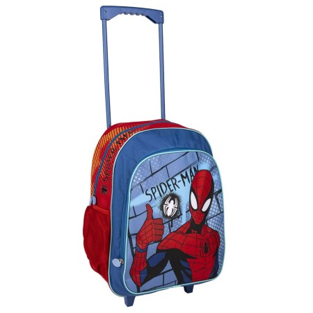 Cartable à roulettes Spiderman Bleu 31 x 14 x 41 cm
