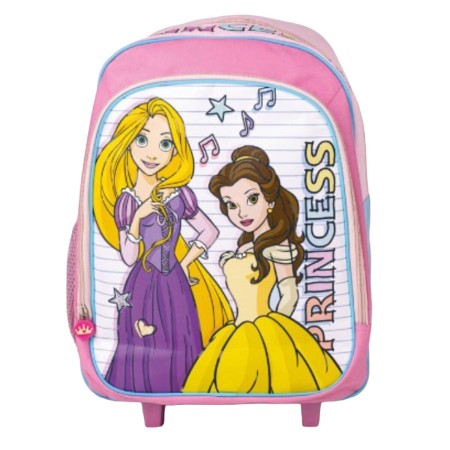 Mochila Escolar con Ruedas Princesses Disney Rosa 31 x 14 x 41 cm