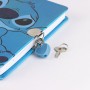 Journal intime Stitch Bleu 16,5 x 21 x 3 cm