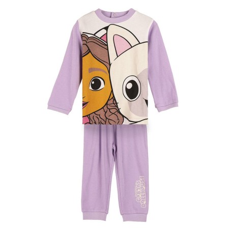 Pijama Infantil Gabby's Dollhouse Morado