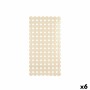 Tapis de Douche Antidérapant Beige PVC 68 x 36 x 1 cm (6 Unités)