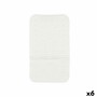 Tapis de Douche Antidérapant Blanc PVC 69,3 x 40 x 1 cm (6 Unités)