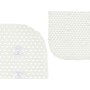 Tapis de Douche Antidérapant Blanc PVC 69,3 x 40 x 1 cm (6 Unités)