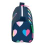 Trousse d'écolier Benetton Corazones Multicouleur Blue marine 21 x 8 x 7 cm